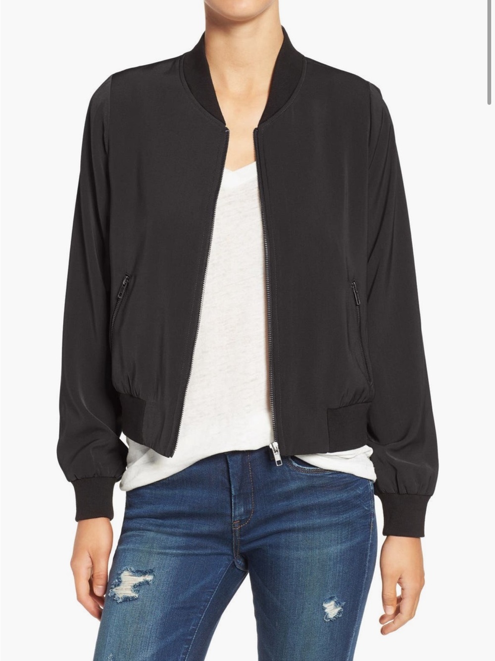Mural Smooth Black Women's Bomber Jacket